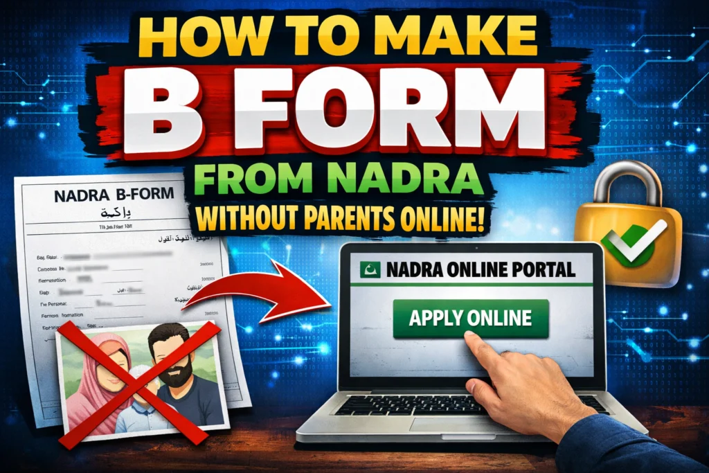 How To Make B Form From Nadra Without Parents Online