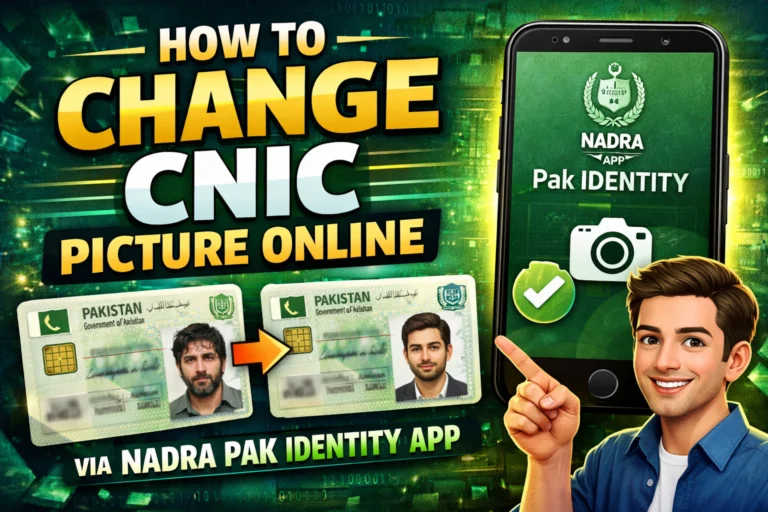 How To Change CNIC Picture Online via Nadra Pak Identity App