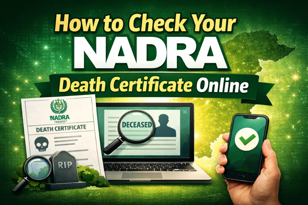 Nadra Death Certificate Online Check