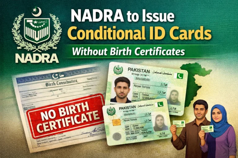 NADRA to Issue Conditional ID Cards Without Birth Certificates